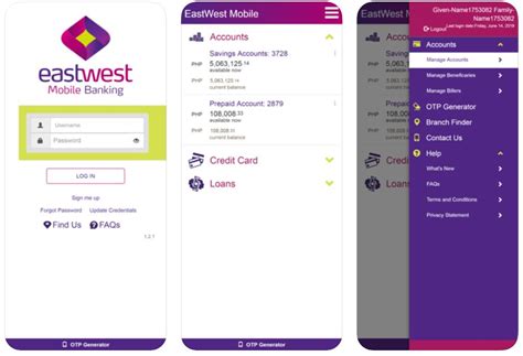 eastwest online banking app
